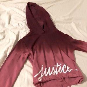 purple and pink sweatshirt